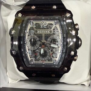 SOLD OUT. SOLD OUT. Black and Silver Women's Watch